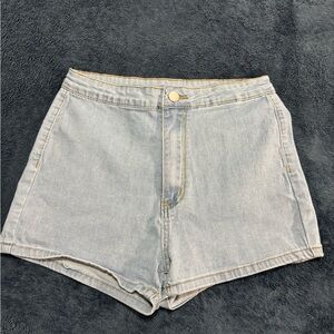 SHEIN Light Wash Jean Shorts